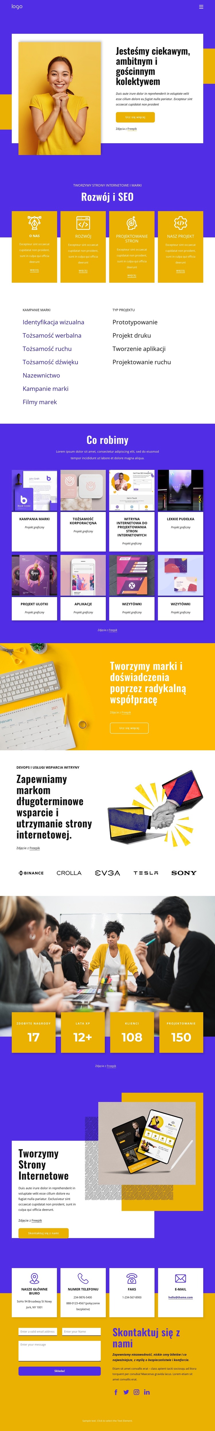 Oto towarzystwo myślicieli, pisarzy, projektantów Szablon HTML