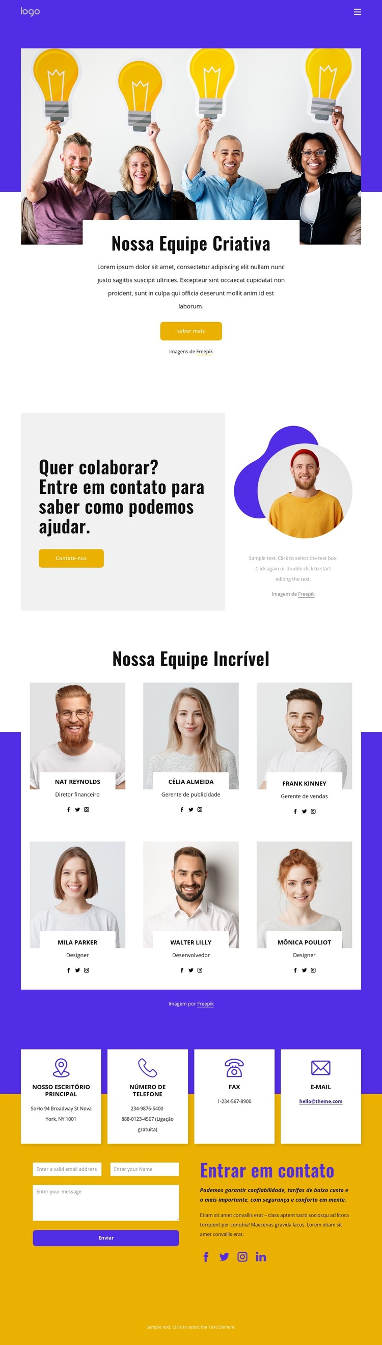 Somos uma agência criativa digital Modelo HTML