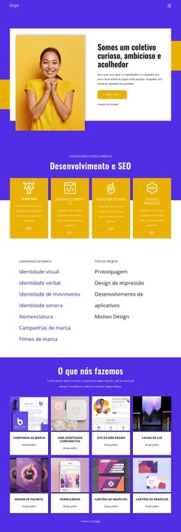 Aqui Está Uma Companhia De Pensadores, Escritores, Designers - Variações De Layout