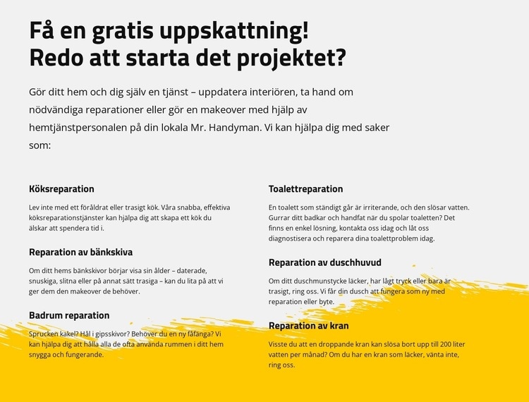 Reparation av kök och bad WordPress -tema