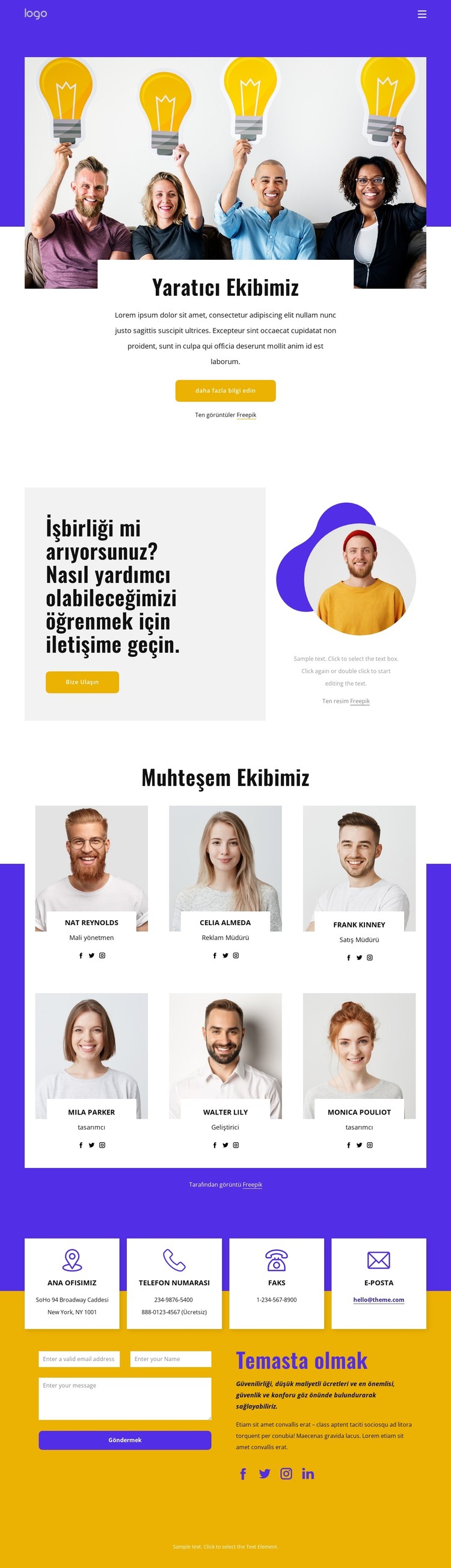 Biz bir dijital yaratıcı ajansız CSS Şablonu