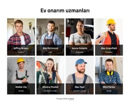 Ev Onarım Uzmanlarımız - Güzel HTML5 Şablonu