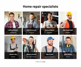 Our Home Repair Specialists - Best Website Mockup