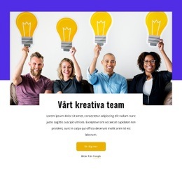 Vi Är Ett Företag Av Kreativa Tänkare - HTML-Sidmall