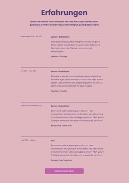 CSS-Rastervorlagenspalte Für Meine Arbeitserfahrungen