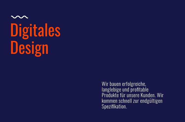 Digitales Designlabor Website-Vorlage