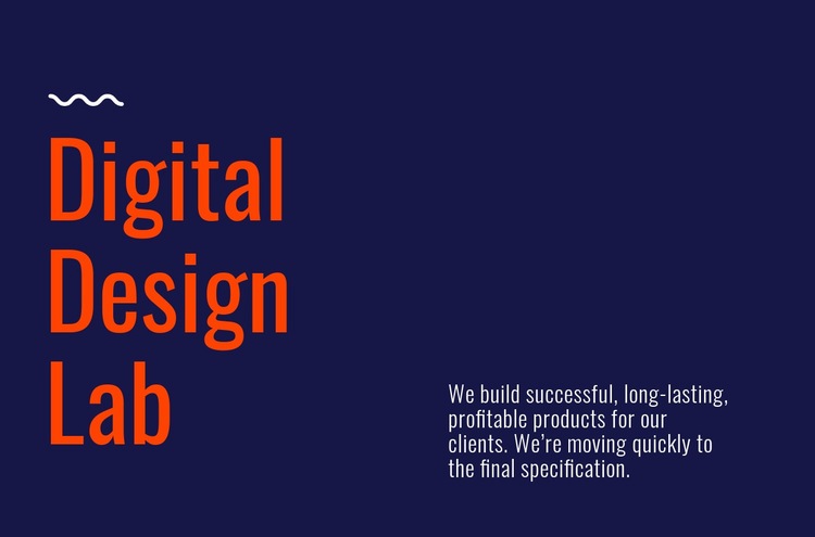 Digital design lab Elementor Template Alternative