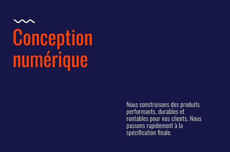 Laboratoire de conception numérique Modèles de constructeur de sites Web