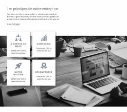 Principes De L'Entreprise - Page De Destination À Conversion Élevée