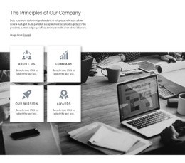 Company Principles - Simple Html Code