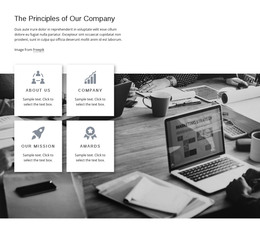 Company Principles - Free HTML Template