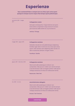 Le Mie Esperienze Lavorative #Css-Templates-It-Seo-One-Item-Suffix