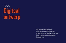 Website-Bestemmingspagina Voor Digitaal Ontwerplab