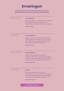 Meest Creatieve Ontwerp Voor Mijn Werkervaringen