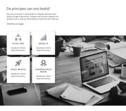 Bedrijfsprincipes - Professioneel Websiteontwerp