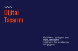 Dijital Tasarım Laboratuvarı - Duyarlı HTML5 Şablonu