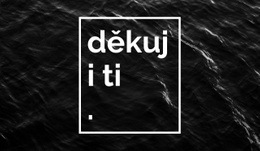 Děkuji – Stažení Šablony Webu