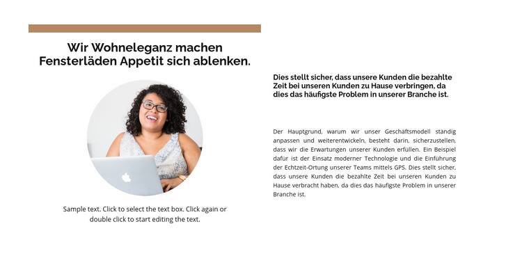 Unser Redner spricht über HTML-Vorlage