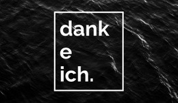 Vielen Dank - Leere HTML5-Vorlage