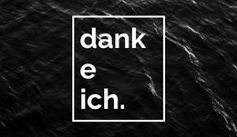 Vielen Dank Landing Page