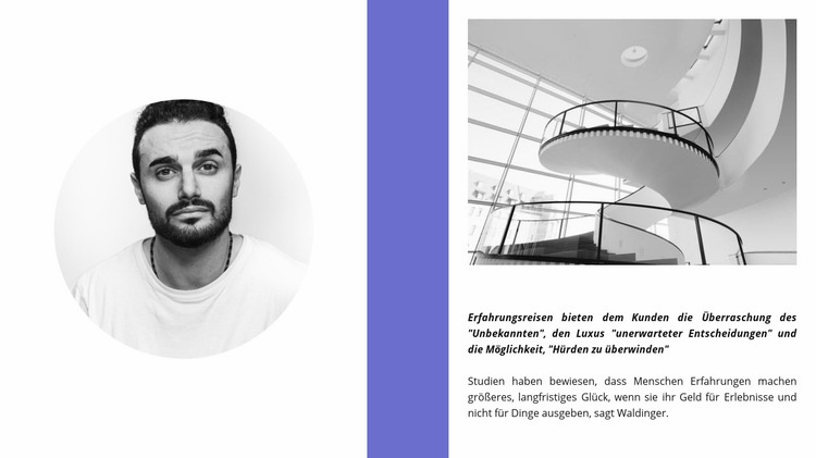 Der Architekt und sein Projekt Website-Modell