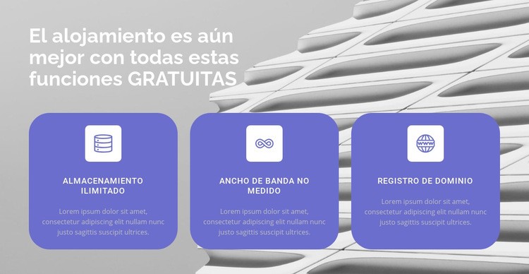 Tres direcciones en nuestro trabajo Plantillas de creación de sitios web