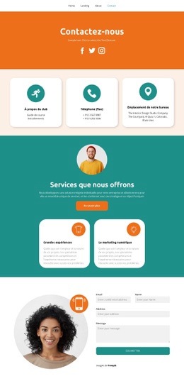 Contacts Sociaux – Meilleure Conception De Site Web