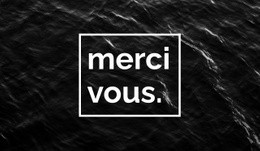 Merci - Créateur De Sites Web Réactifs