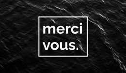 Merci - Modèle De Développement Web