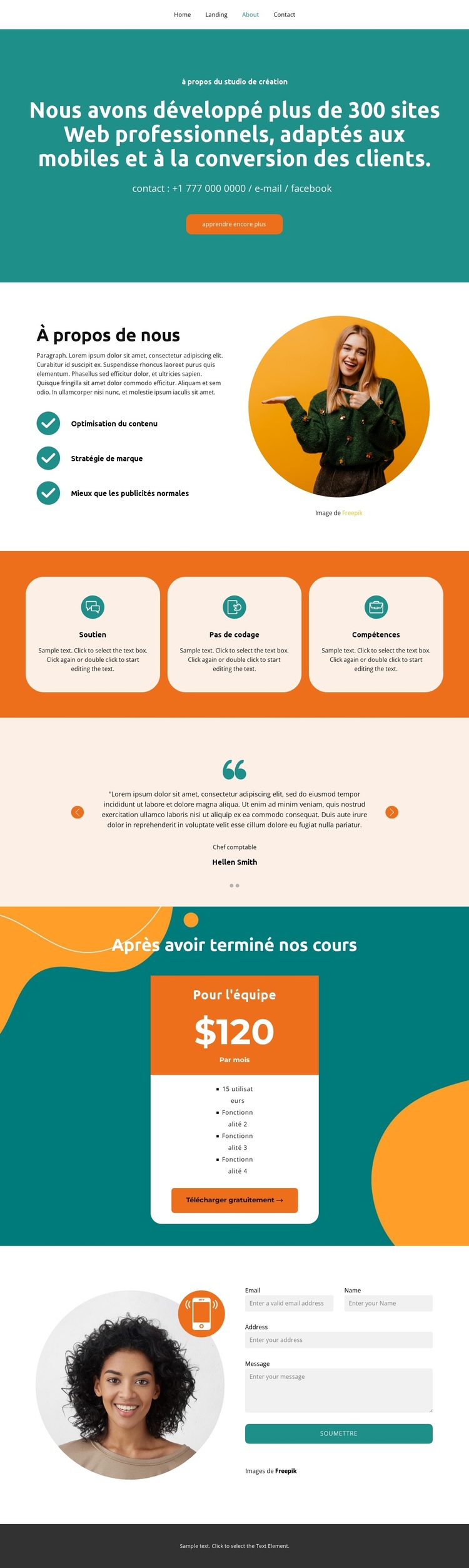 Informations complètes Thème WordPress