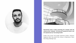 The Architect And His Project - Drag & Drop Homepage Design