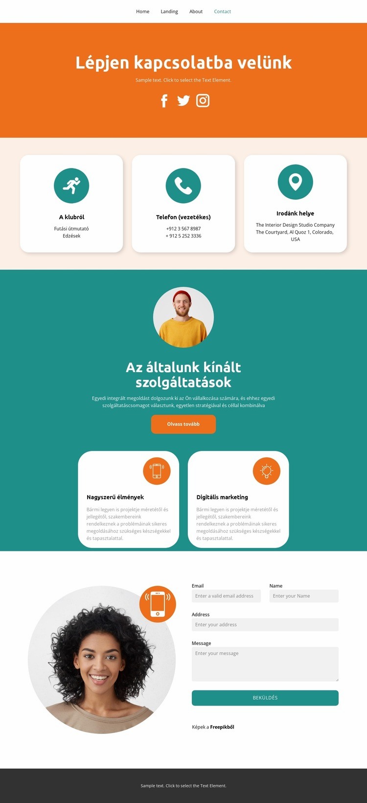 Társadalmi kapcsolatok HTML Sablon