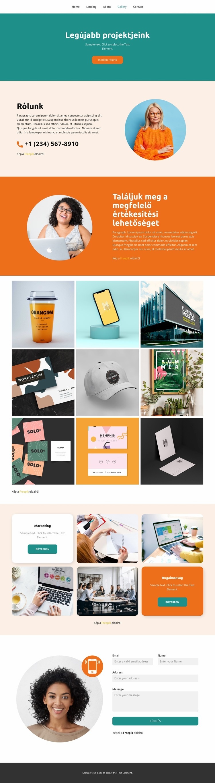 A mi büszkeségünk HTML Sablon