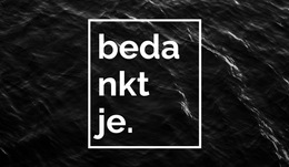 Dank U - Websitesjabloon Downloaden