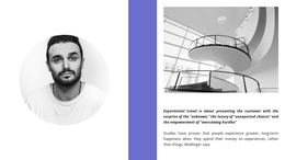 Landing Page Template For The Architect And His Project