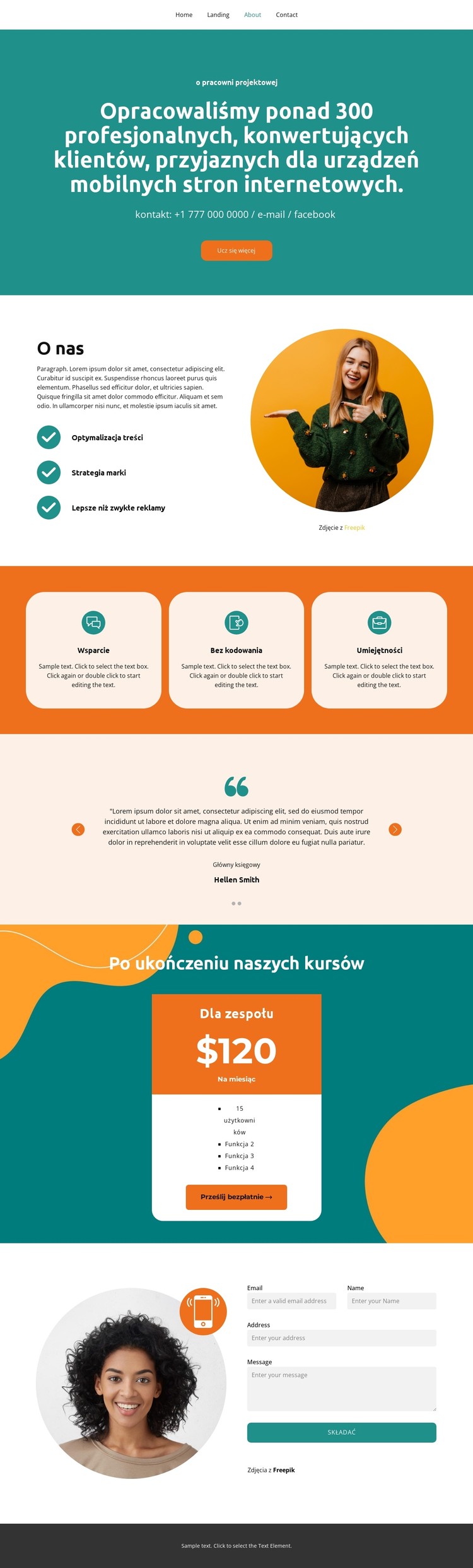 Pełna informacja Szablon CSS