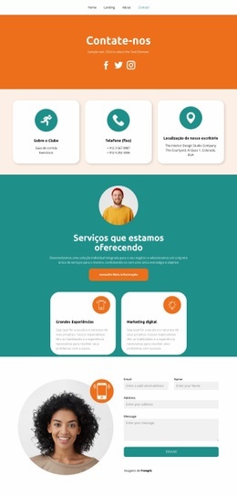 Contatos Sociais - Melhor Design De Site