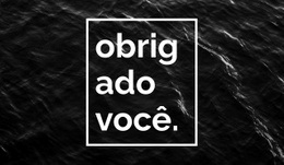 Obrigada - Designer Da Página De Destino