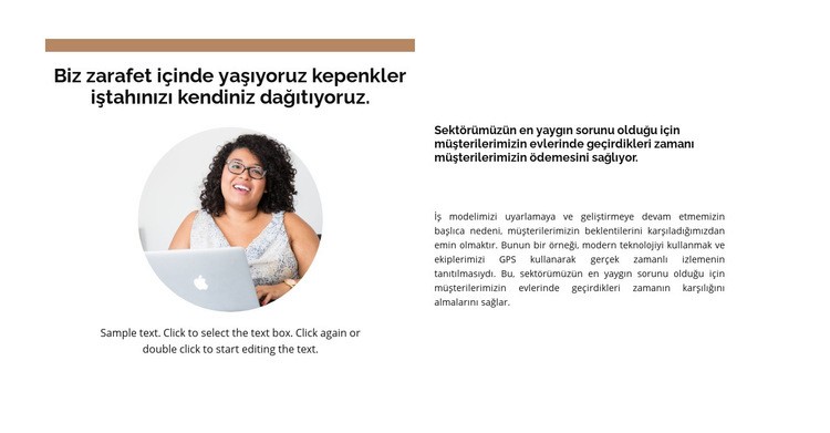 Konuşmacımız hakkında konuşacak Html Web Sitesi Oluşturucu