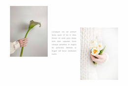 Delicate Flowers - Website Mockup For Any Device