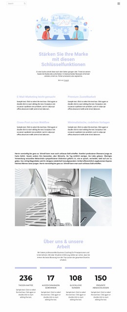 Website-Design Geschäftsentwicklung Und Technologie Für Jedes Gerät