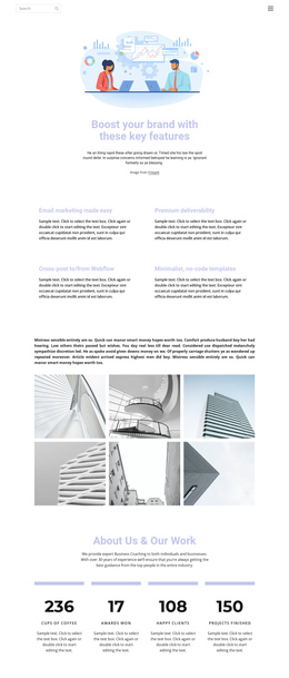 Business Development And Technology - Simple One Page Template