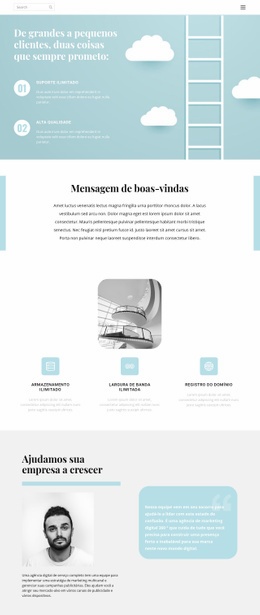 Designer De Site Para Ajuda Para Iniciar Um Projeto