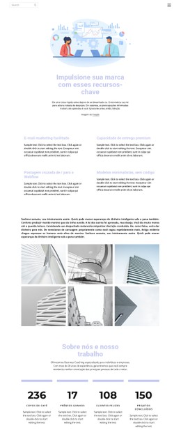 Desenvolvimento De Negócios E Tecnologia Modelo De Página De Destino