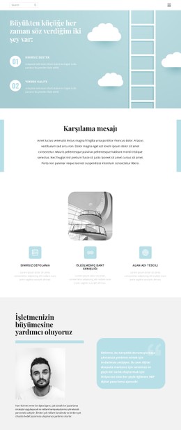 Bir Proje Başlatmada Yardım CSS Web Sitesi Şablonu