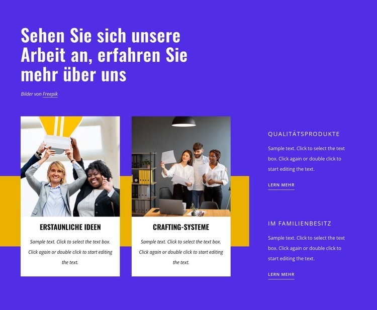 Schönes, einzigartiges und aufregendes Design HTML5-Vorlage