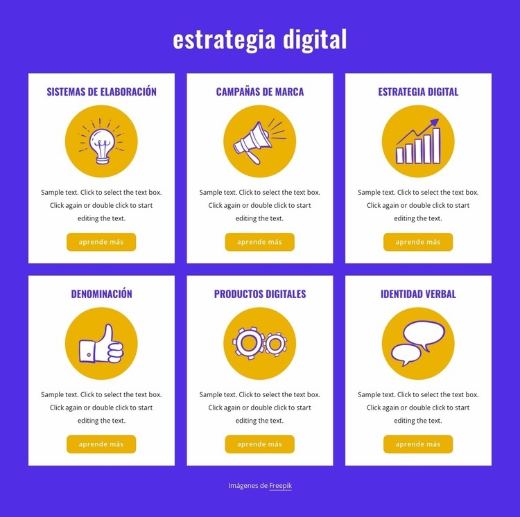 Estudio de diseño líder Maqueta de sitio web