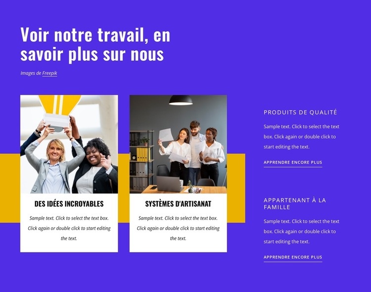 Design magnifique, unique et passionnant Conception de site Web