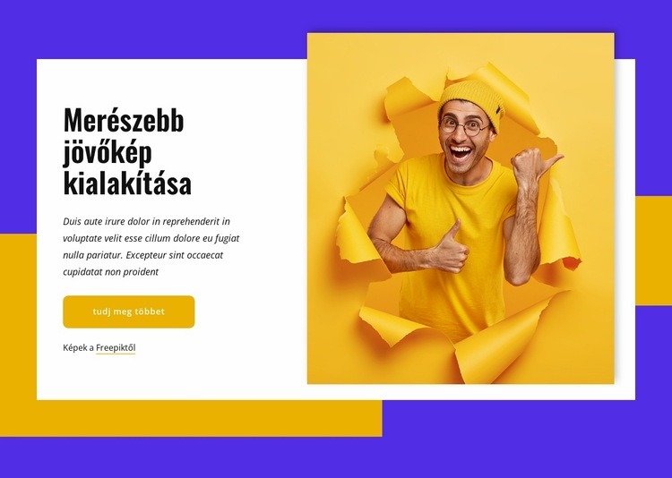 Értékeljük az egyszerűség erejét Weboldal sablon