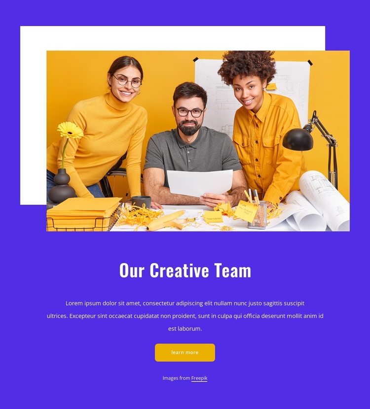 A branding & design studio in London One Page Template
